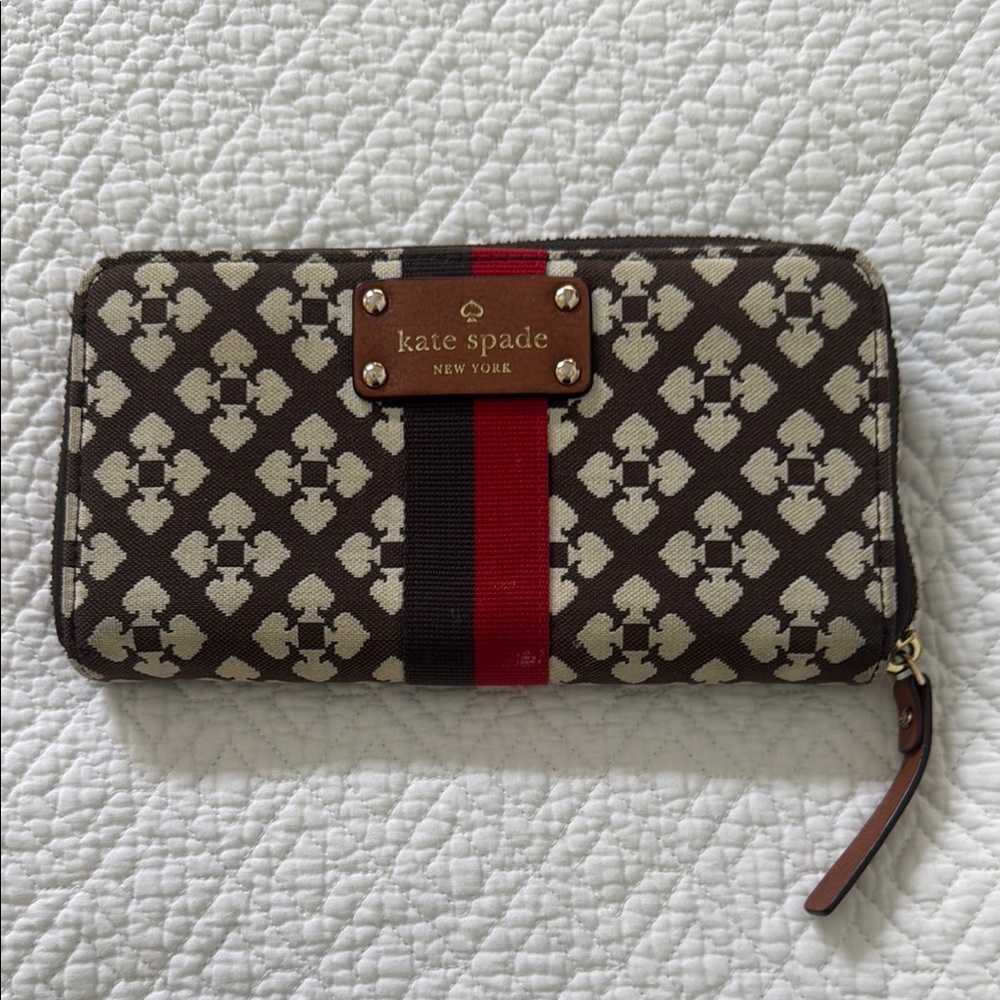 Kate Spade Brown and Red Wallet